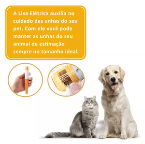 Lixa Cortador De Unhas Elétrica De Cães E Gatos