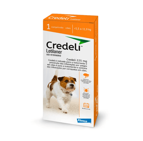 Antipulgas Credeli Elanco para Cães 5,5 a 11kg - 1 comprimido