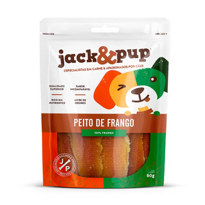 Petisco Jack&Pup Peito de Frango para Cães 80g