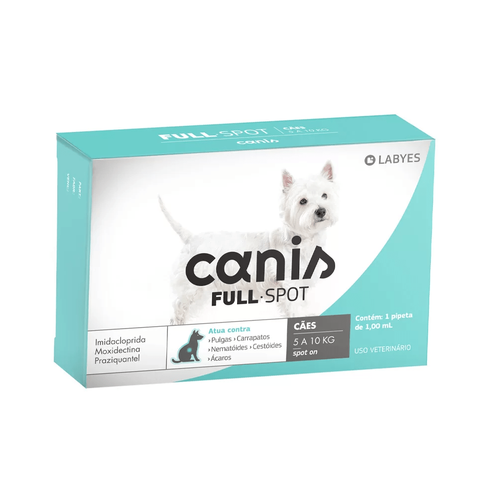 Antiparasitário Labyes Canis Fullspot para Cães de 5 a 10 kg