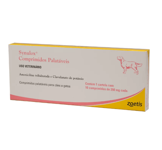 Synulox Zoetis 250mg - 10 Comprimidos