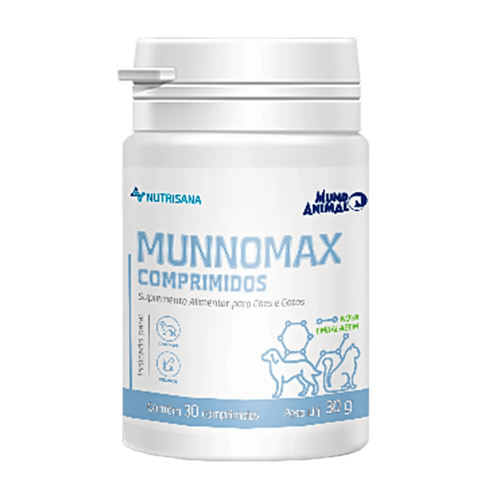 Suplemento Nutrisana Munnomax para Cães e Gatos - 30 Comprimidos