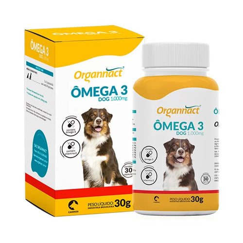 Ômega 3 Dog Organnact 1000mg para Cães