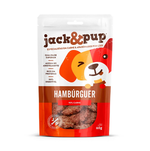 Petisco Jack&Pup Hambúrguer para Cães 60g