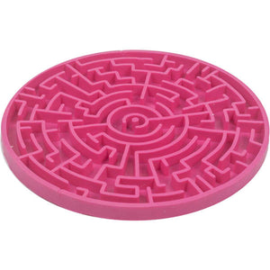 Brinquedo Tapete de Lamber Pet Games Labirinto Rosa Pink para Cães e Gatos - Tam M