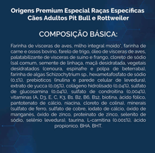 Carregar imagem no visualizador da galeria, Ração Origens Raças Especificas para Pit Bull e Rottweiler Adultos 15kg