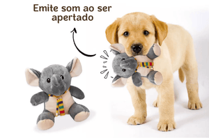 Brinquedo de Pelucia para Cachorro Elefante Plush
