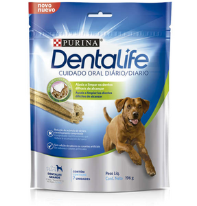 Petisco Nestlé Purina DentaLife Grande para Cães - 7 unidades