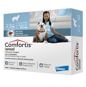 Antipulgas Comfortis Elanco 810mg - Cães de 18 a 27Kg - Unidade