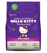 Carregar imagem no visualizador da galeria, Areia Higiênica Hello Kitty Zero Odor, Biodegradável, Grossa 2 kg