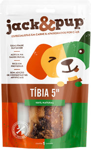 Petisco jack&pup para Cães Porte Médio e Grande Sabor Carne Tíbia