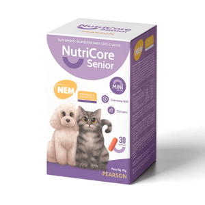 Suplemento Alimentar NutriCore Senior Mini para Cães e Gatos - 30 cápsulas