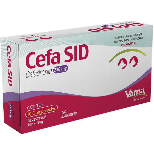 Cefa Sid Antimicrobiano Vansil - 220mg - 10 comprimidos