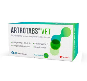 Suplemento Artrotabs Avert para Cães e Gatos - 30 Comprimidos