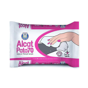 Alcat PATA LENCO - Lencos Umedecidos com Alcool Gel para Pets