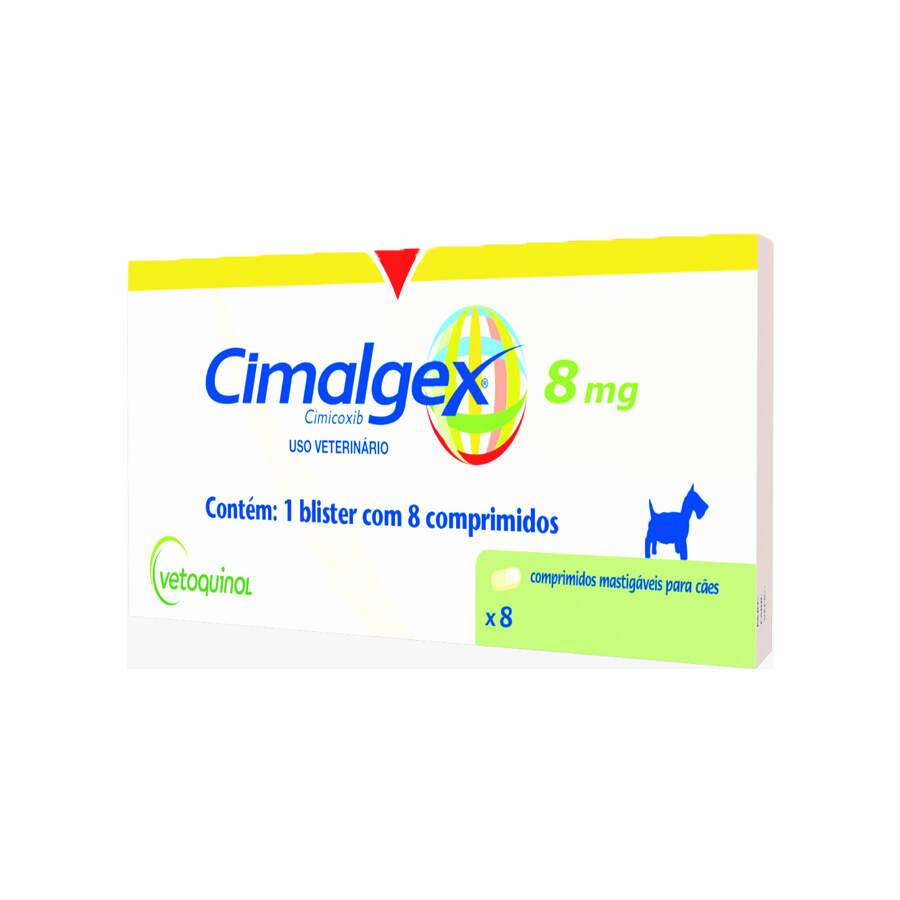 Anti-inflamatório Cimalgex para Cães 8mg - 8 Comprimidos