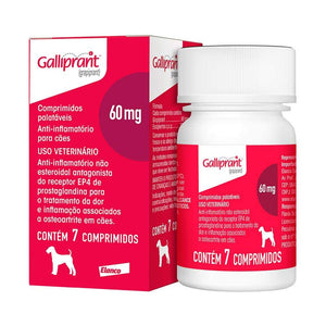 Anti-inflamatório para Cães Galliprant - 60mg (13,7KG-34,0KG) - 7 comprimidos pet shop niteroi