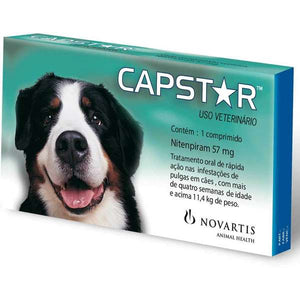 Antipulgas Novartis Capstar 57mg para Cães de 11 a 57kg - Petily