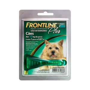 Antipulgas e Carrapatos Frontline Plus para Cães de até 10kg - Petily