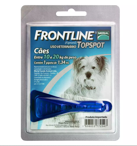 Antipulgas e Carrapatos Frontline Topspot para Cães de 10 a 20kg