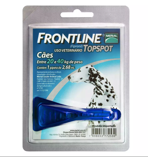 Antipulgas e Carrapatos Frontline Topspot para Cães de 20 a 40kg pet shop niterói