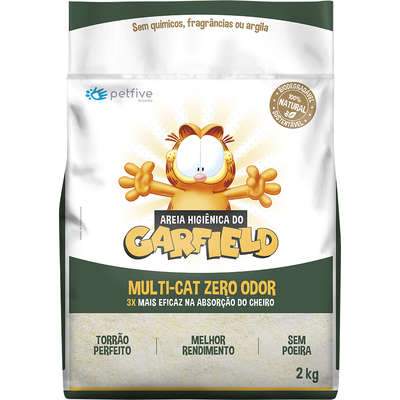 Areia do Garfield Bio Fina - 2 Kg - Petily