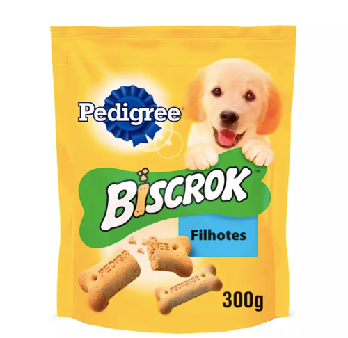 Biscoito Pedigree Biscrok Junior para Cães Filhotes - 300g - Petily