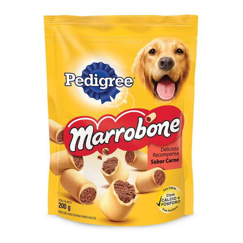 Biscoito Pedigree Biscrok Marrobone para Cães Adultos Sabor Carne - Petily