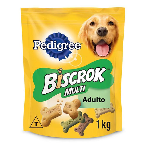 Biscoito Pedigree Biscrok Multi para Cães Adultos - Petily