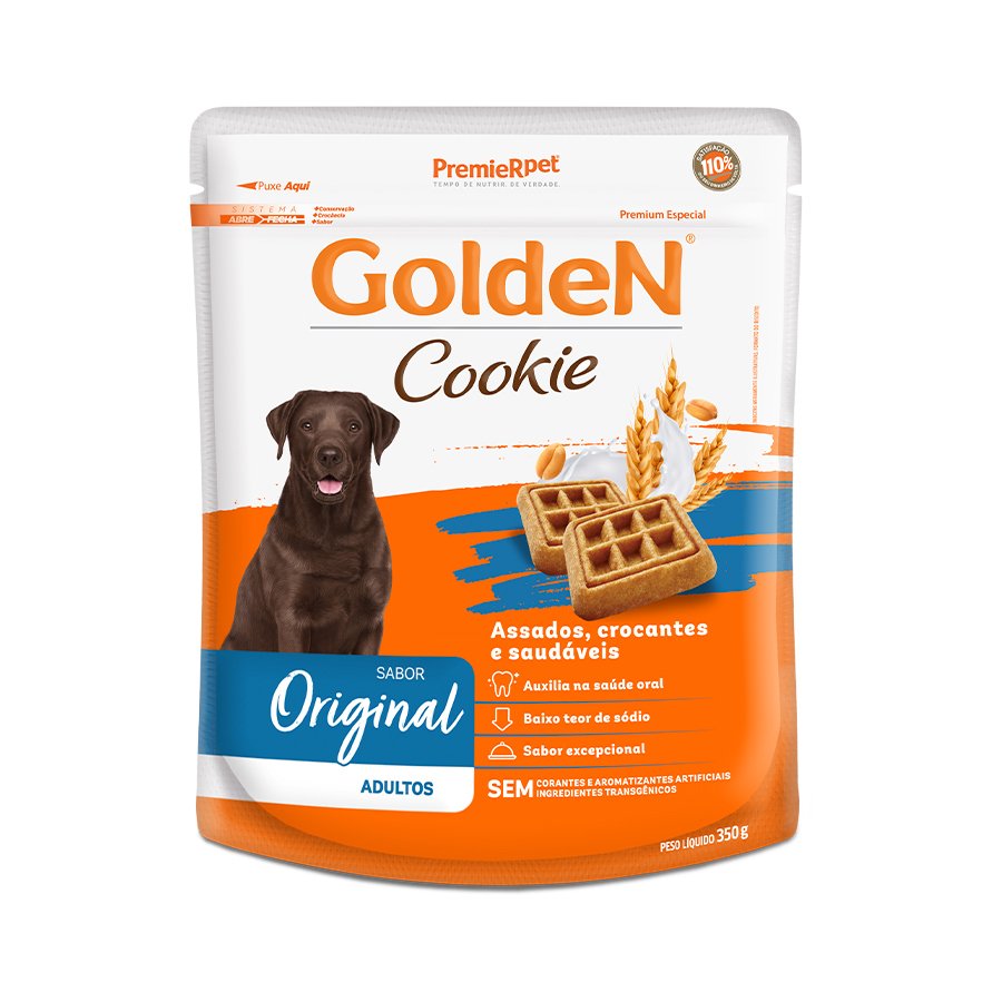 Biscoito Golden Cookie Cães Adultos - 350g - Petily