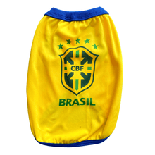 Carregar imagem no visualizador da galeria, Camiseta do Brasil Copa do Mundo para Cachorro