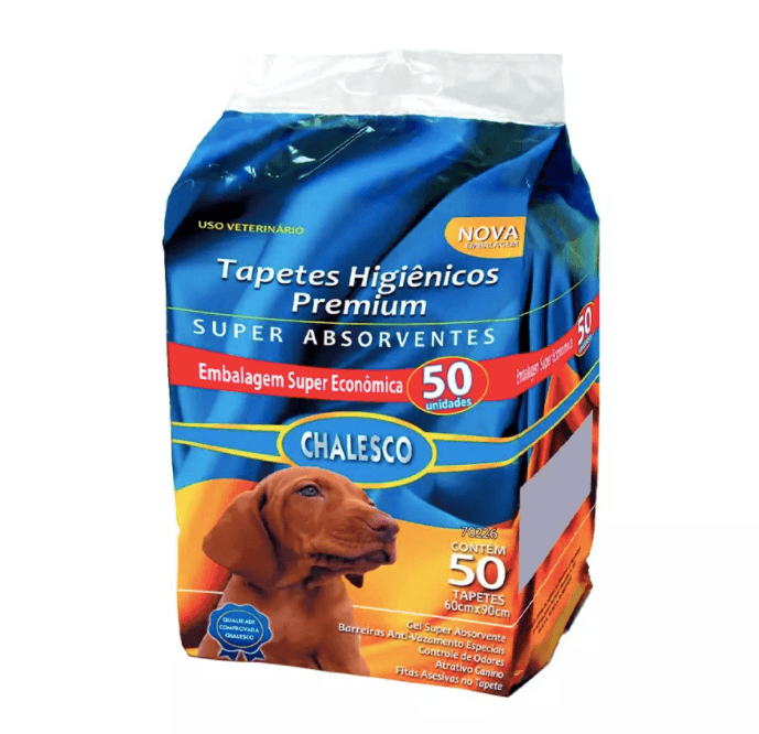Tapete Higiênico Chalesco Premium para Cães - 50 unidades