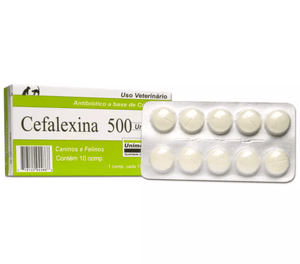 Cefalexina para Cachorro 500mg 10 Comprimidos - Petily