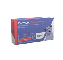Carregar imagem no visualizador da galeria, Vermífugo Biovet para Cães Vermivet Plus 660mg