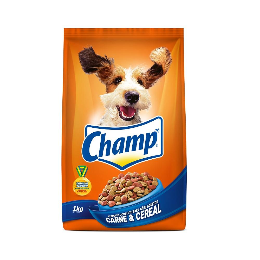 Ração Champ para Cães Adultos Sabor Carne e Cereal - Petily