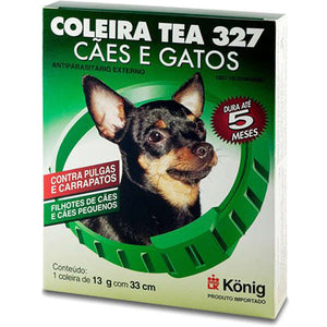 Coleira Antiparasitária König Externo 33 cm para Cães e Gatos pet shop niteroi
