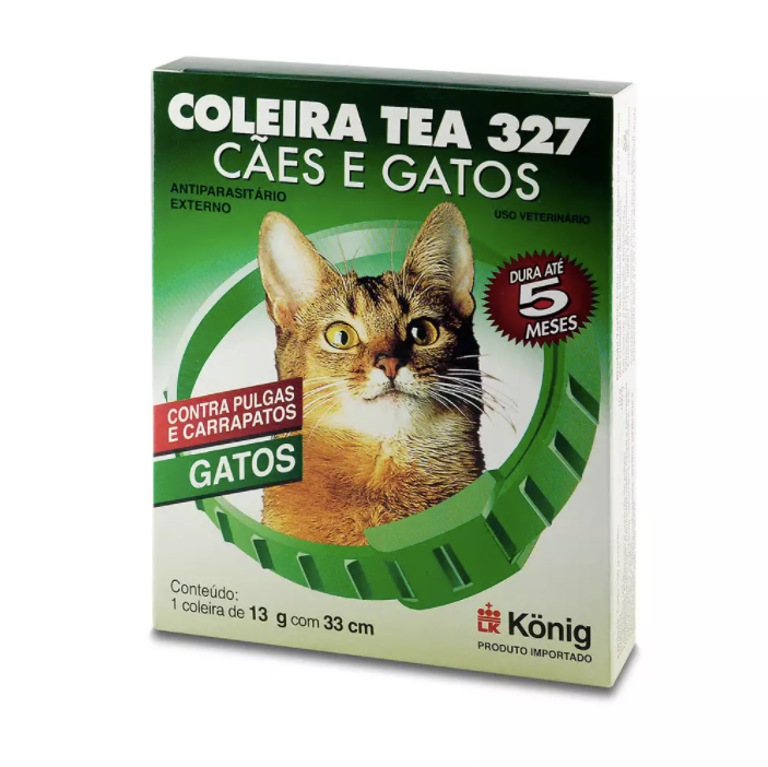 Coleira Antiparasitária Tea Konig para Cães e Gatos pet shop niterói