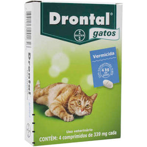 Drontal para Gatos com 4 comprimidos - Petily