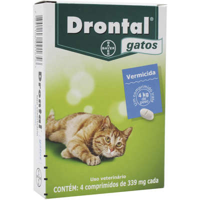 Drontal para Gatos com 4 comprimidos - Petily