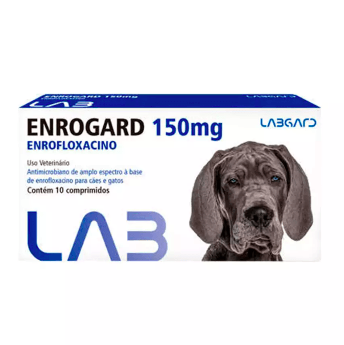 Enrogard 150mg Labgard 10 Comprimidos pet shop niteroi