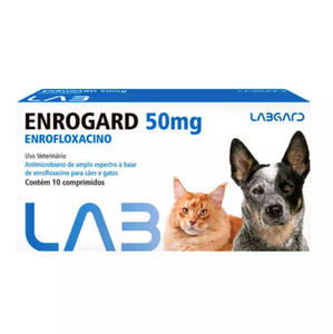 Enrogard 50mg Labgard 10 Comprimidos pet shop niteroi