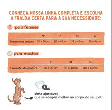 Carregar imagem no visualizador da galeria, Fralda Higiênica Descartável Mimo Diaper para Cães Fêmeas com 12 Unidades - Tamanho P