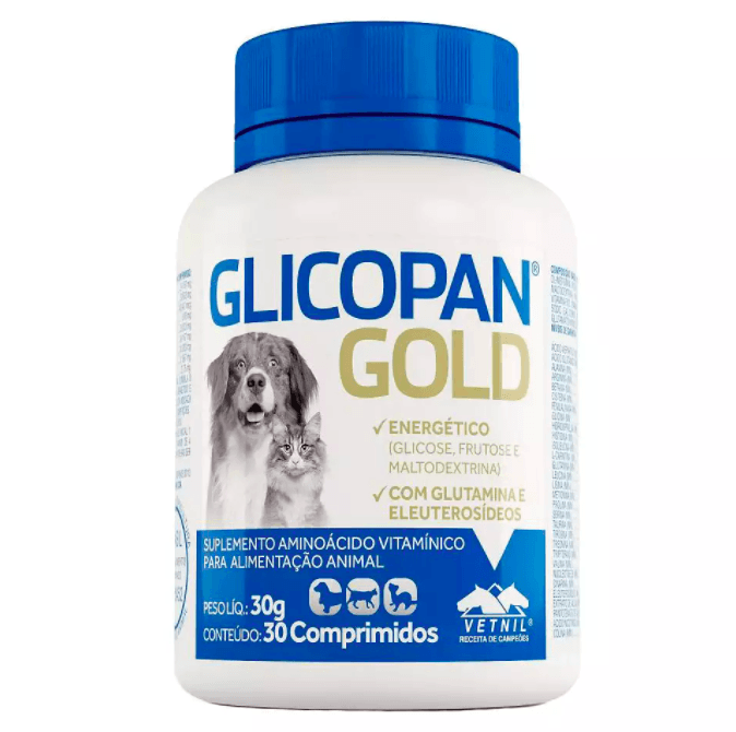 Glicopan Gold Vetnil - 30 Comprimidos