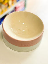 Carregar imagem no visualizador da galeria, Kit Comedouro Pote Cerâmica para Cachorro Rosa e Branco - M