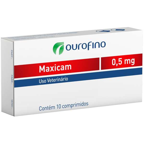 Maxicam Ourofino 0,5mg 10 Comprimidos - Petily