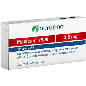 Maxicam Plus Ourofino 0,5mg 8 Comprimidos - Petily