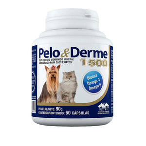 Pelo e Derme Vetnil para Cães e Gatos - 1500mg