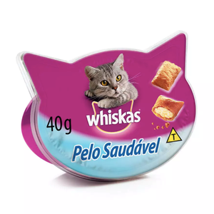 Petisco Whiskas Temptations Pelo Saudável Para Gatos Adultos 40 g pet shop niteroi