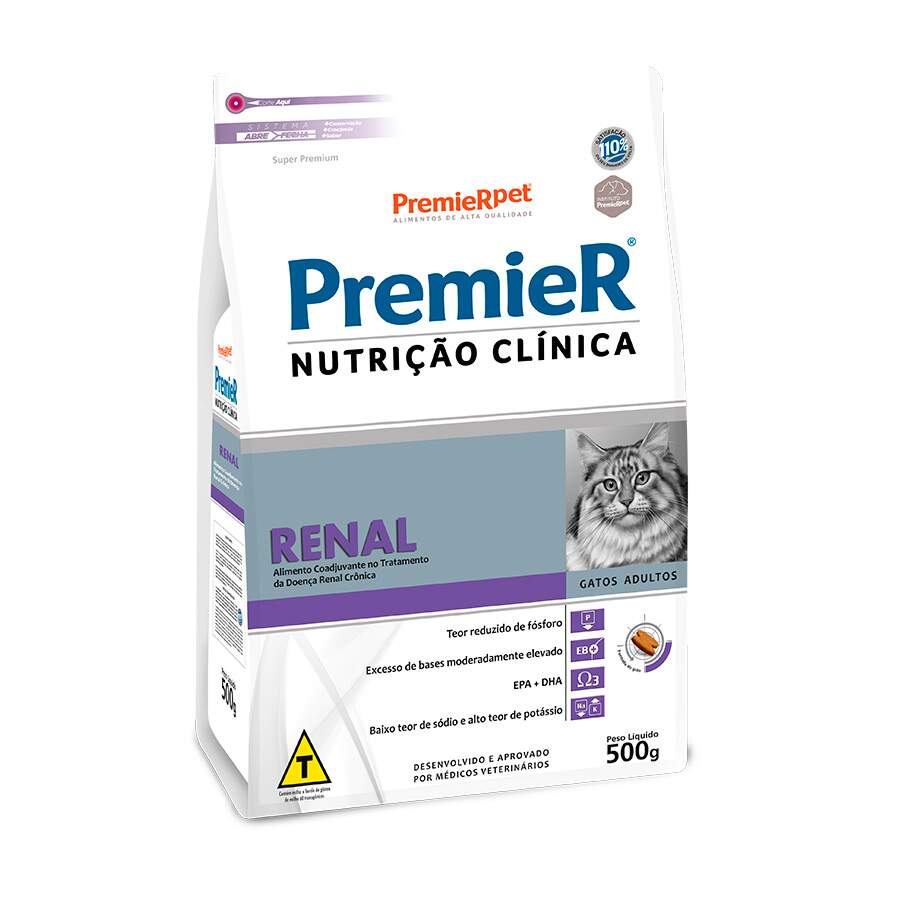 Premier Renal Ração Nutrição Clínica para Gatos Adultos - 1,5kg pet shop niteroi