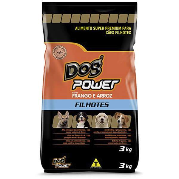 Ração Dog Power Frango e Arroz para Cães Filhotes petshop niterói